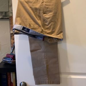 Slacks tan 34W/32L Cremieux dry lean & good condition